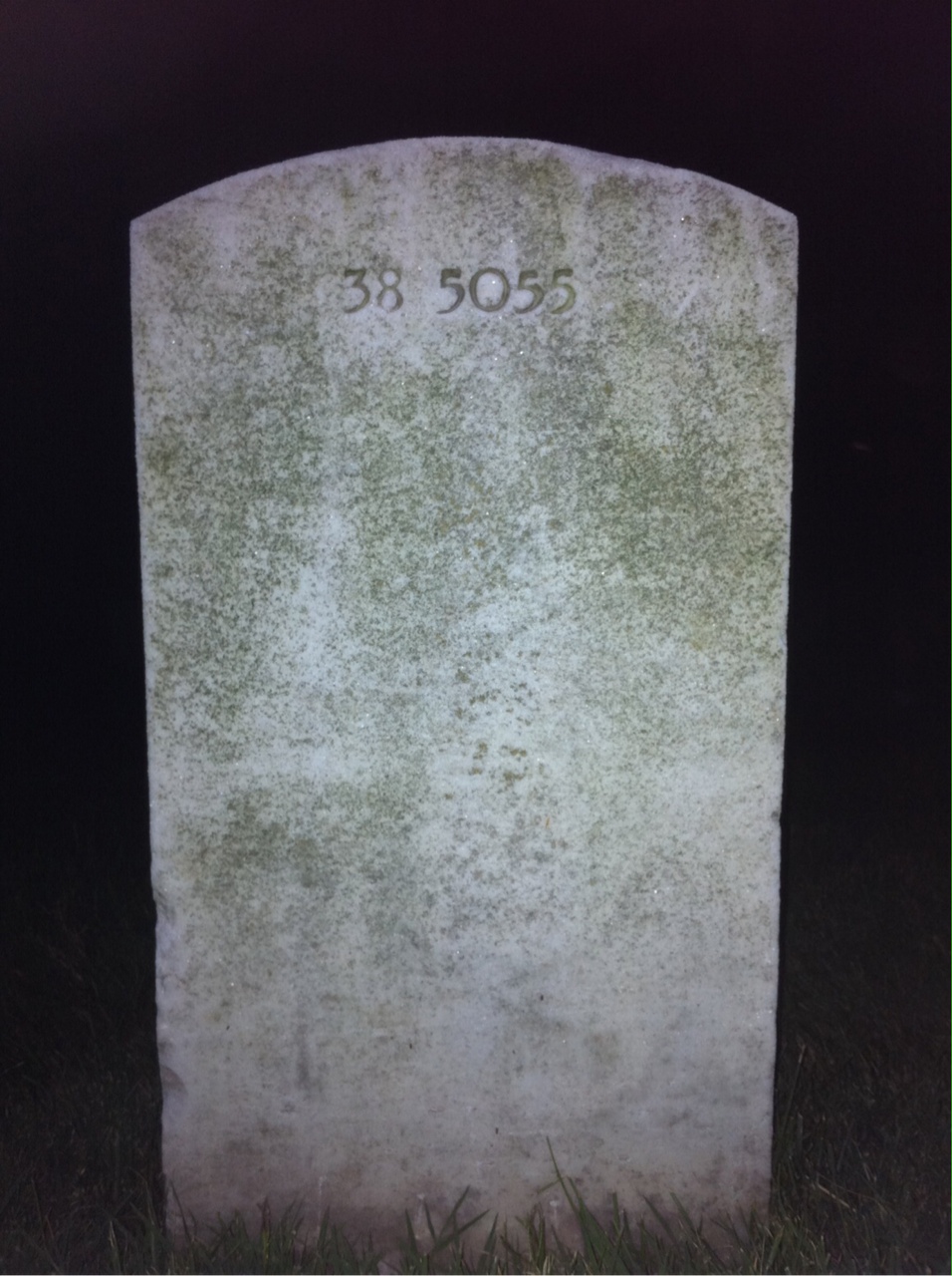 Back of headstone — Calvin Joseph Jerman