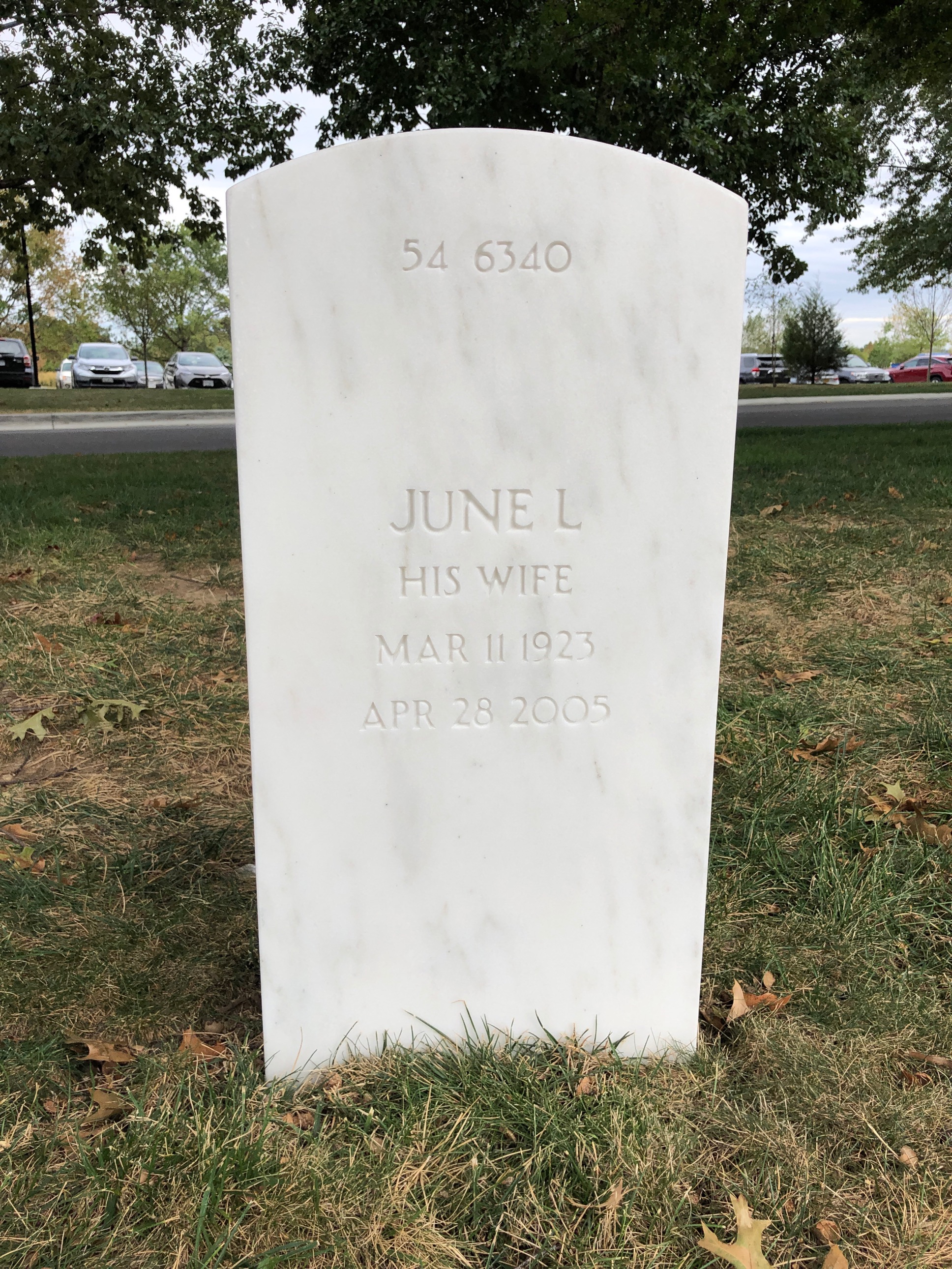 Back of headstone — Alfred Meyer