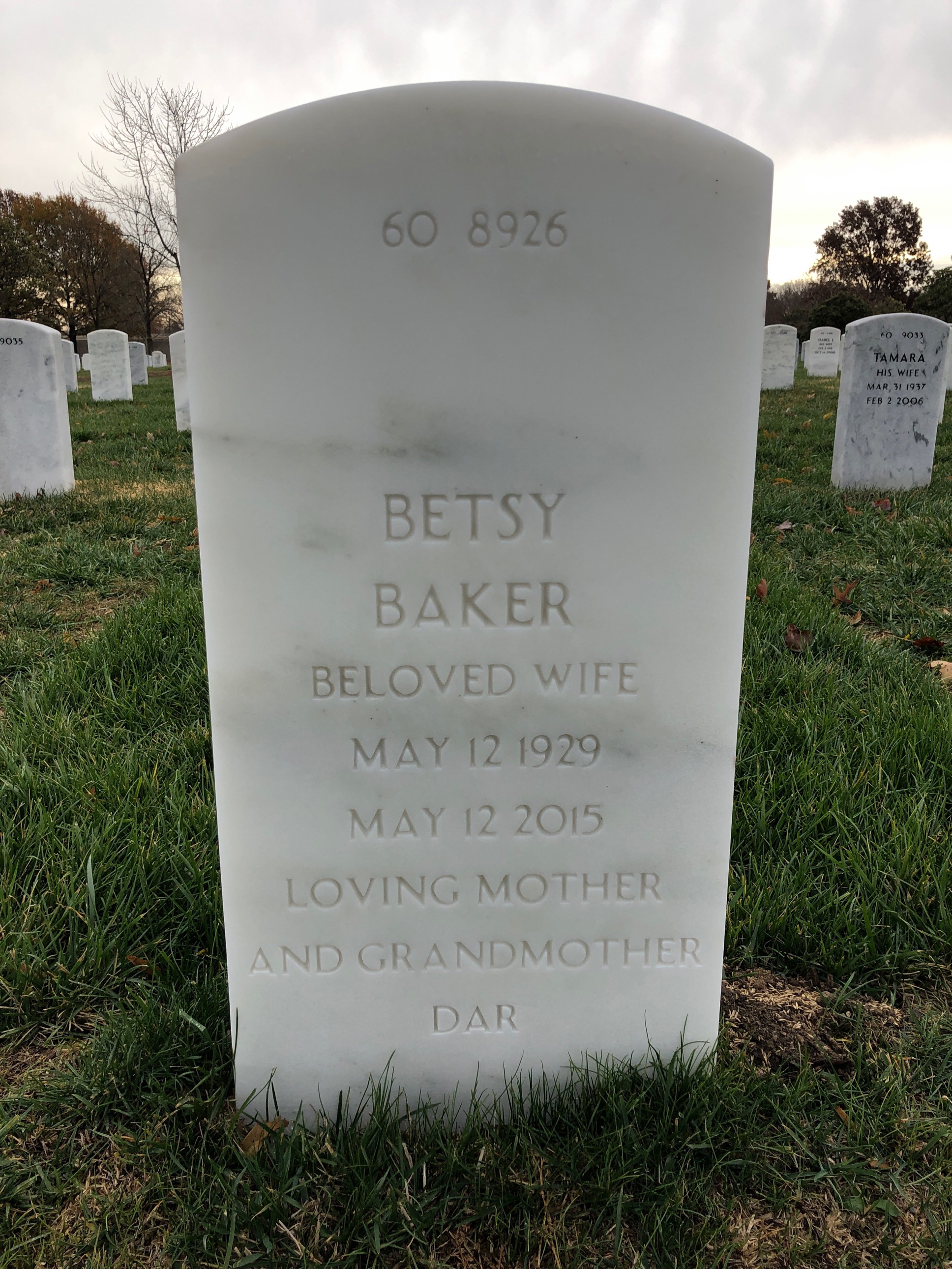 Back of headstone — Richard Connell