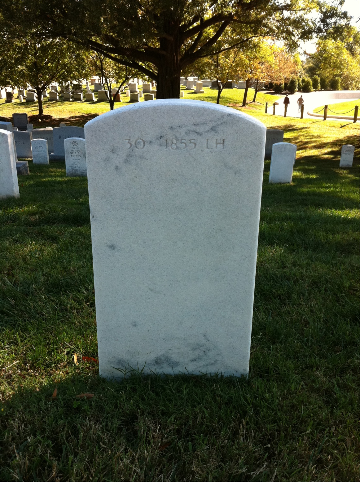 Back of headstone — Jeffery Mcnary