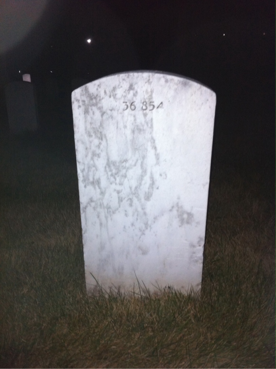 Back of headstone — Robert W Nelson