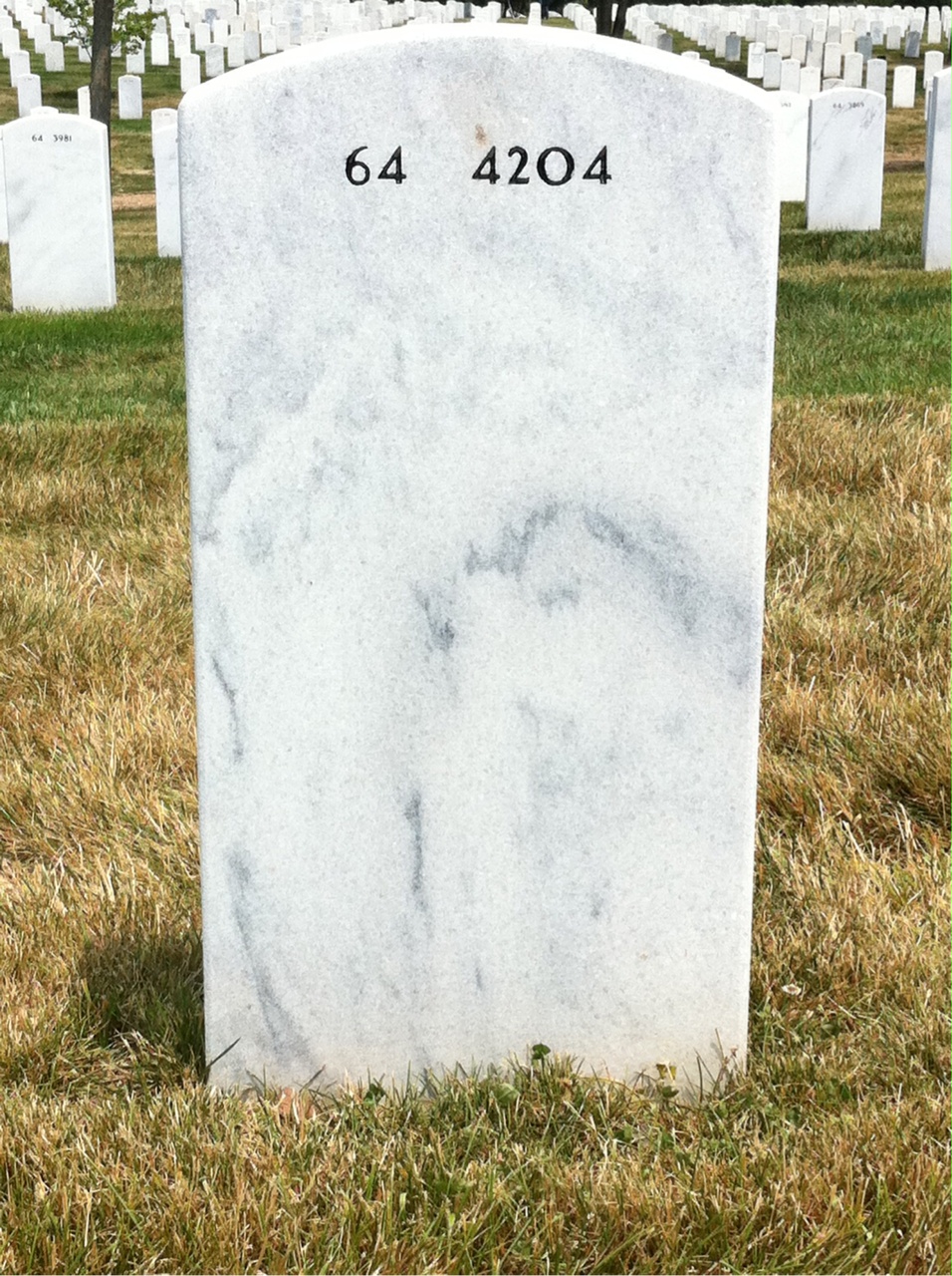 Back of headstone — William Riley