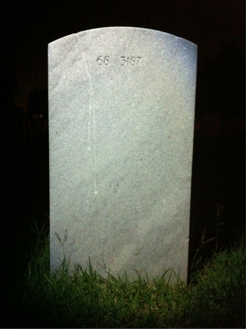 Back of headstone — Zebedee Studamire