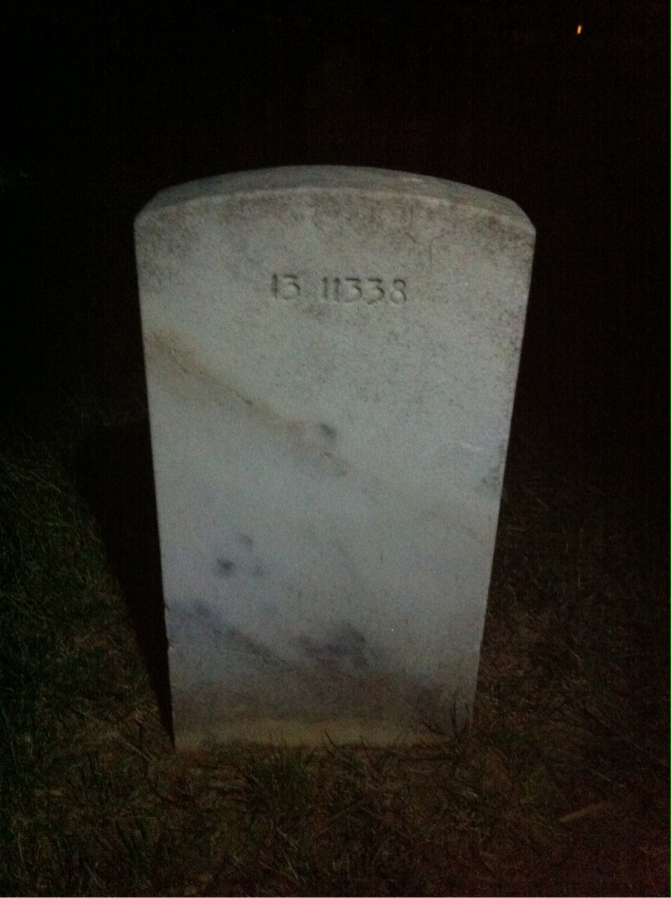 Back of headstone — Michael Moran