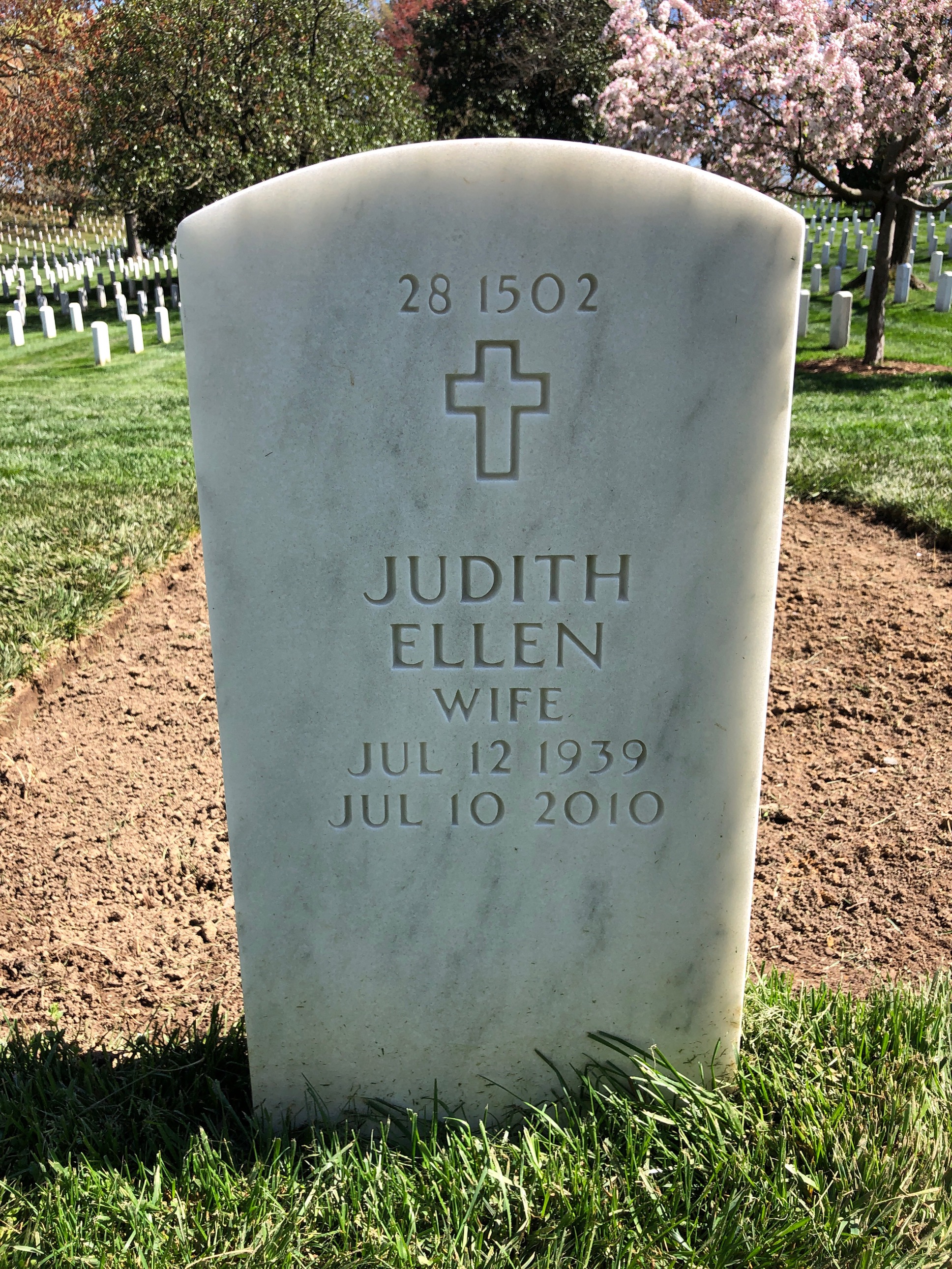 Back of headstone — William Albro
