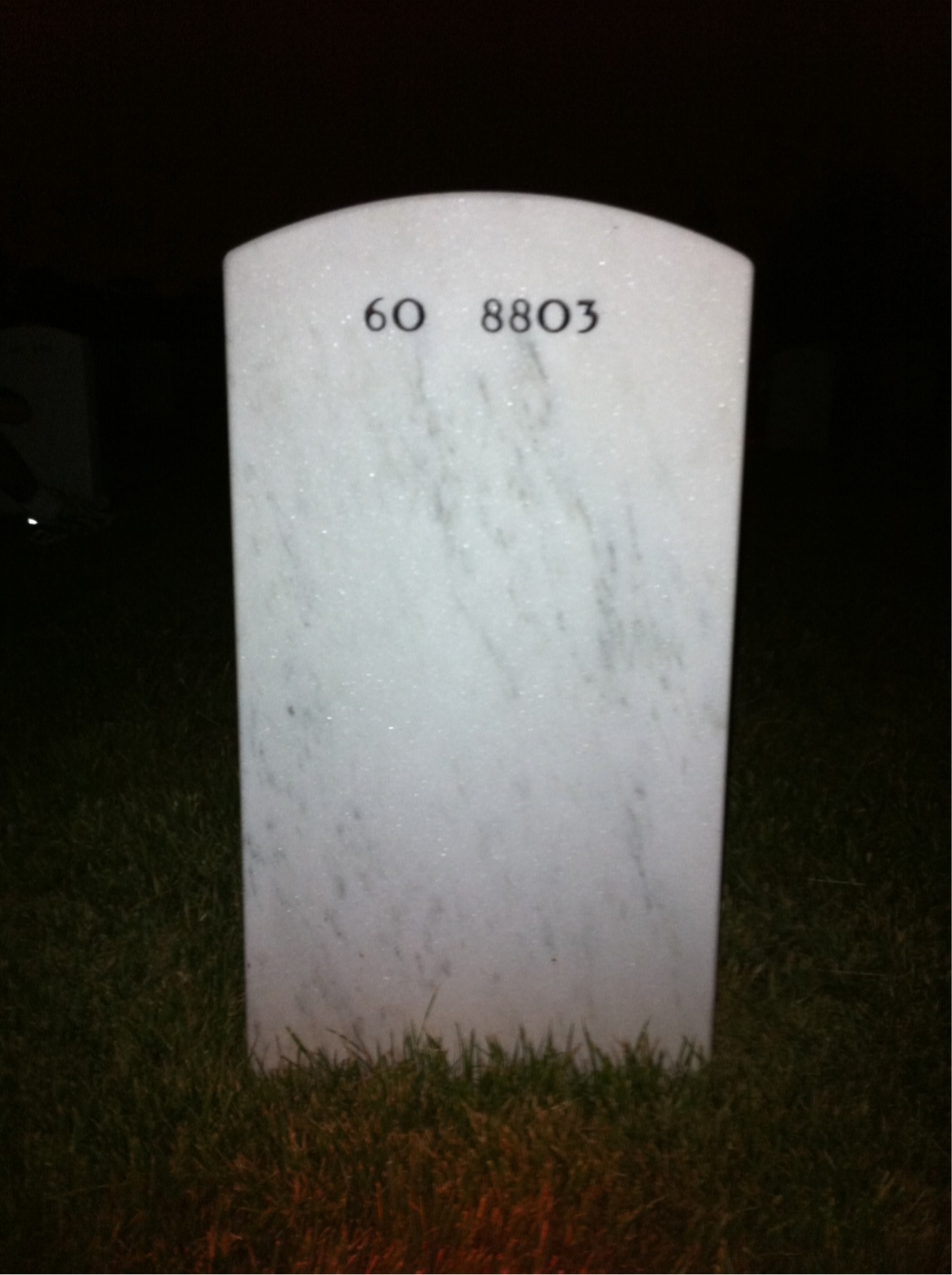 Back of headstone — Matthew Monczewski