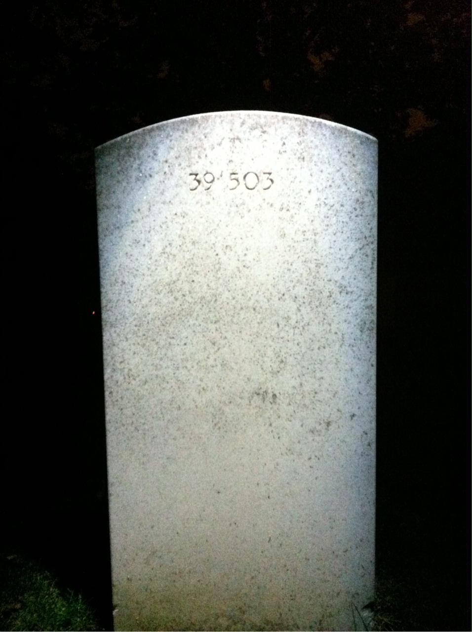 Back of headstone — Richard Munsterteiger