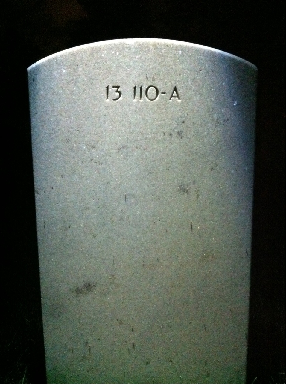 Back of headstone — Edgar Boswell