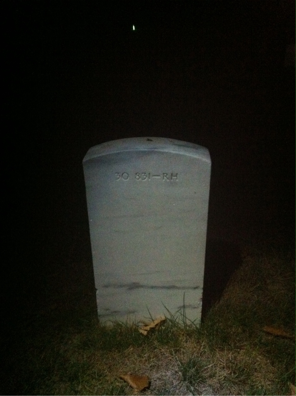 Back of headstone — Ann Blais