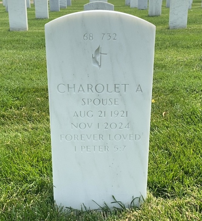 Back of headstone — Robert Moss