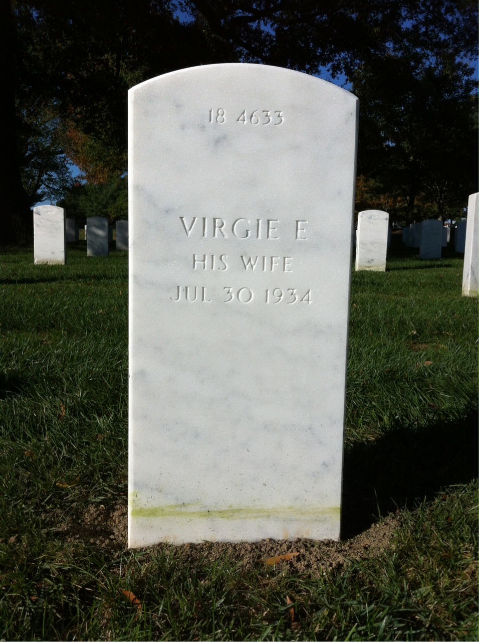 Back of headstone — William Balderston