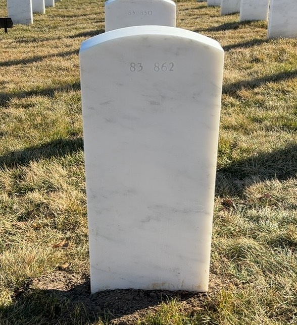 Back of headstone — Michael Lee Diuguid