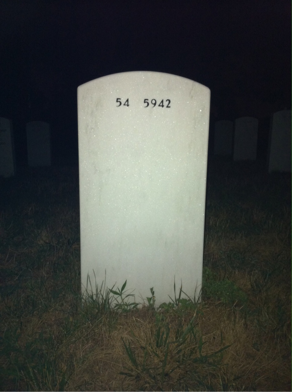 Back of headstone — Lawrence Dibari
