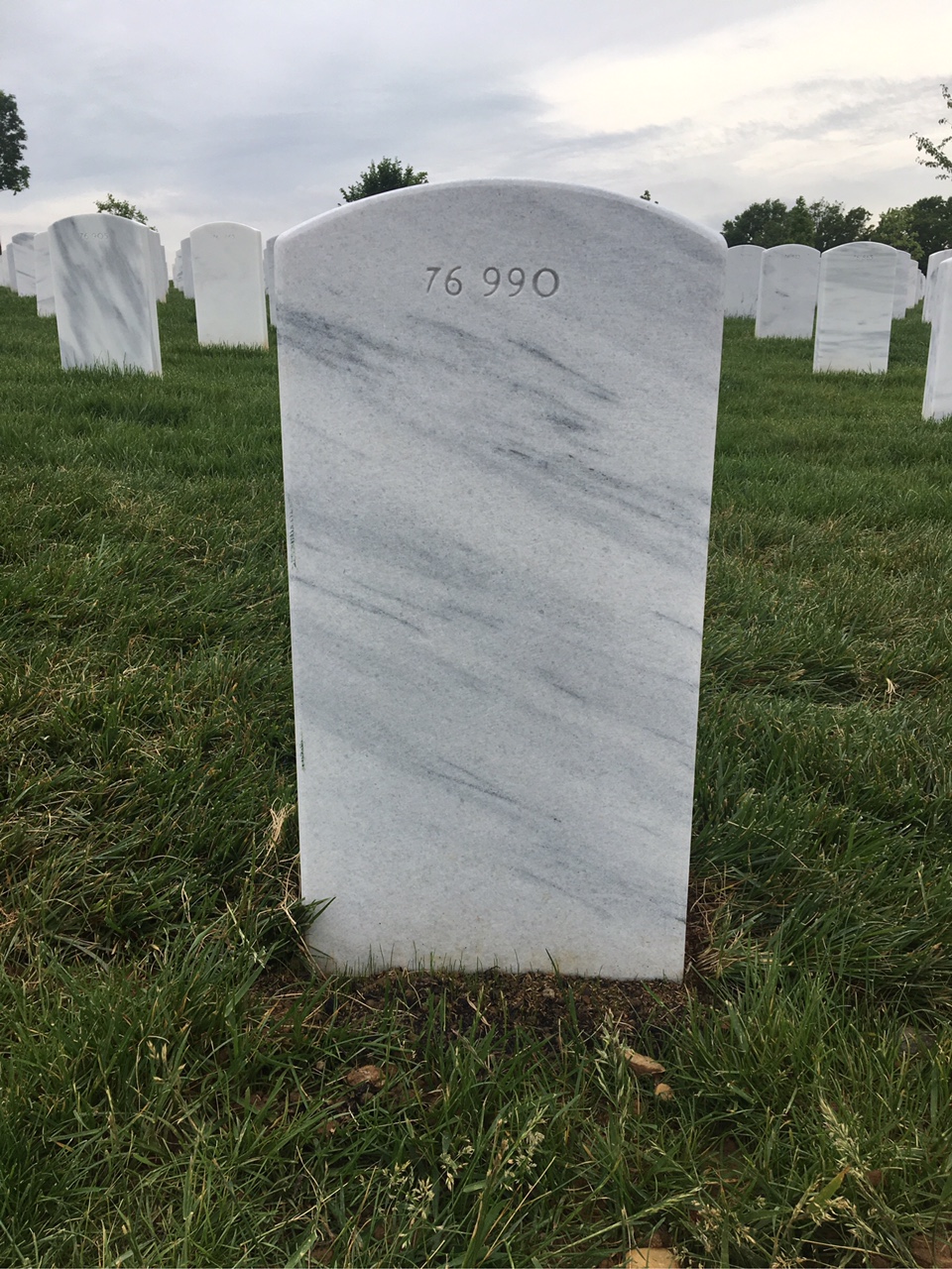 Back of headstone — Vincent Anthony Pacelli