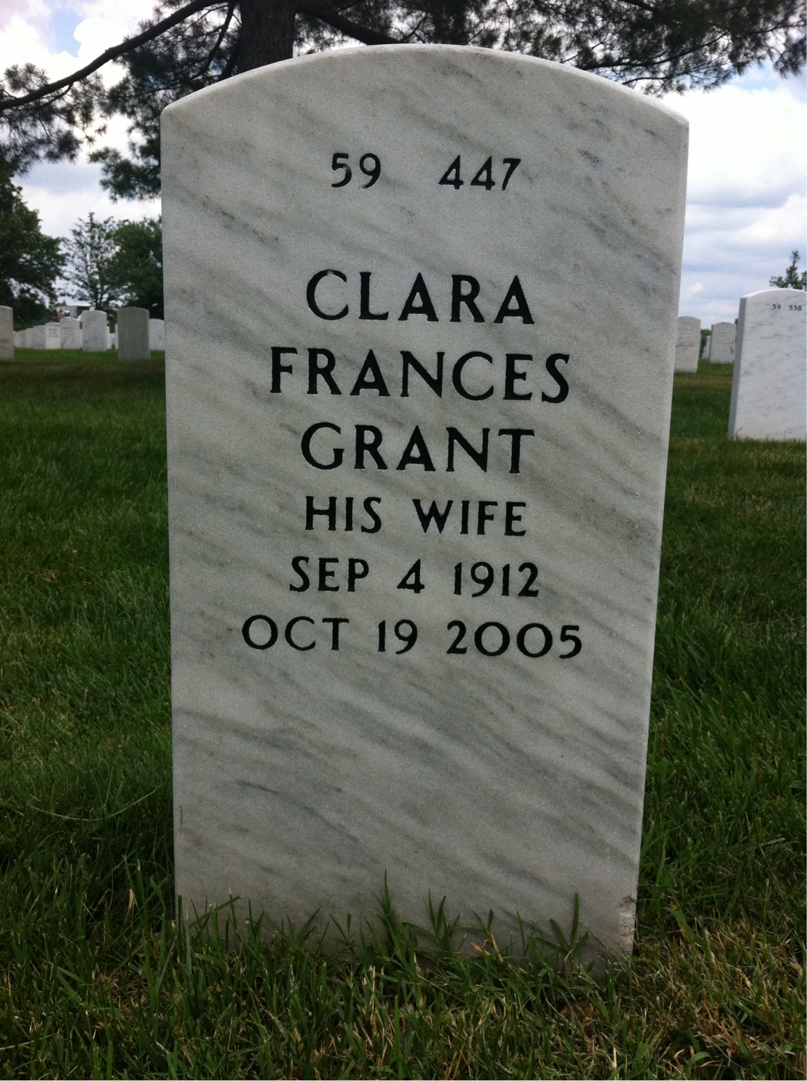 Back of headstone — Paul Ruestow