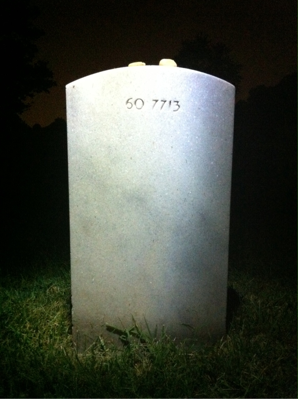 Back of headstone — Thomas Clifford Bland