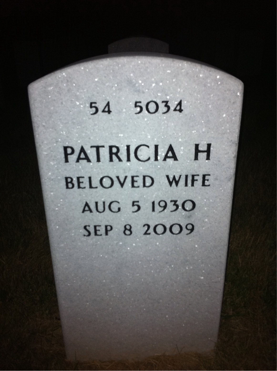 Back of headstone — Frank Burnette