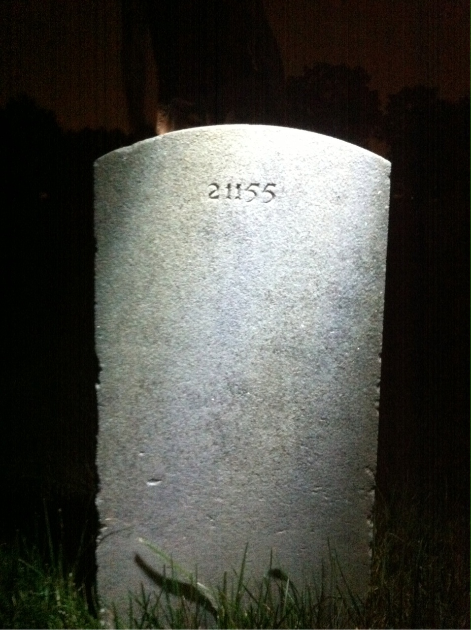 Back of headstone — John Mckenzie