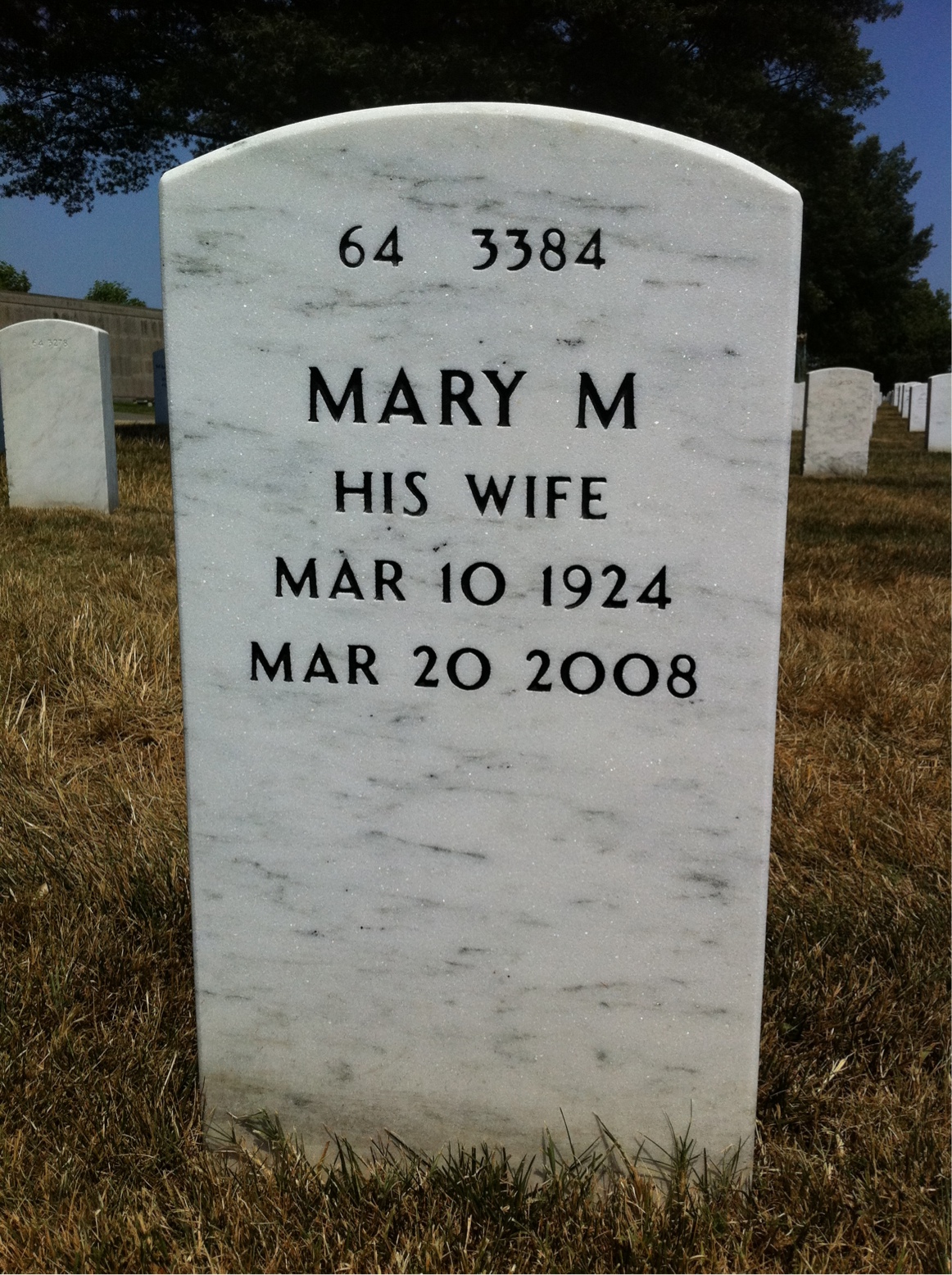 Back of headstone — James Brownell
