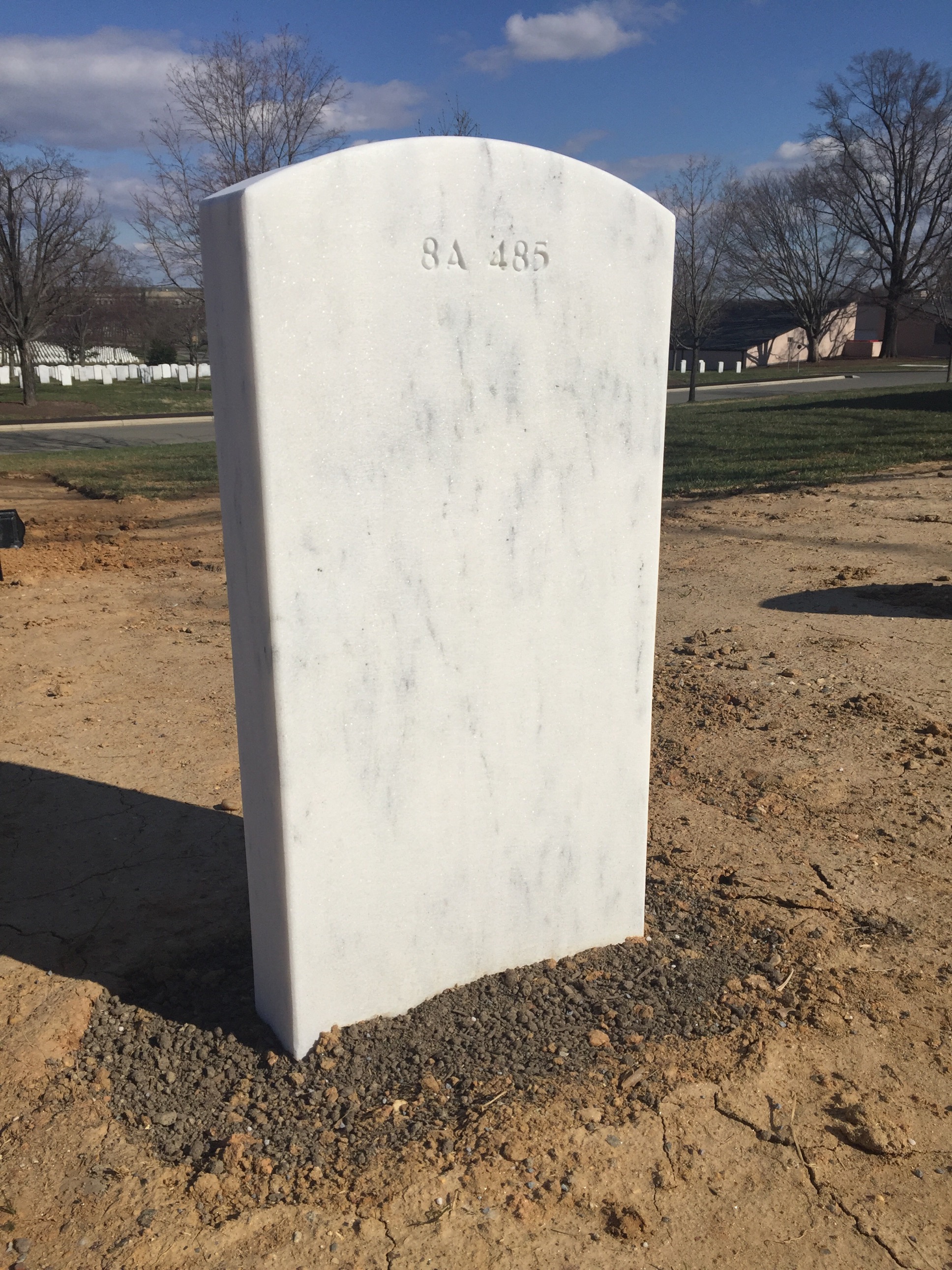 Back of headstone — Harold Morgan