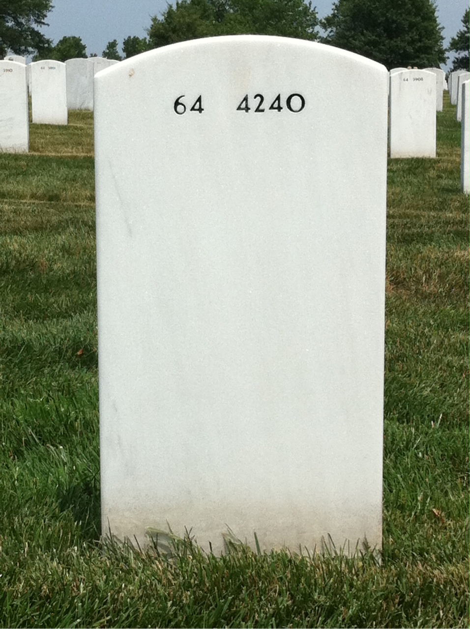 Back of headstone — James Halpin