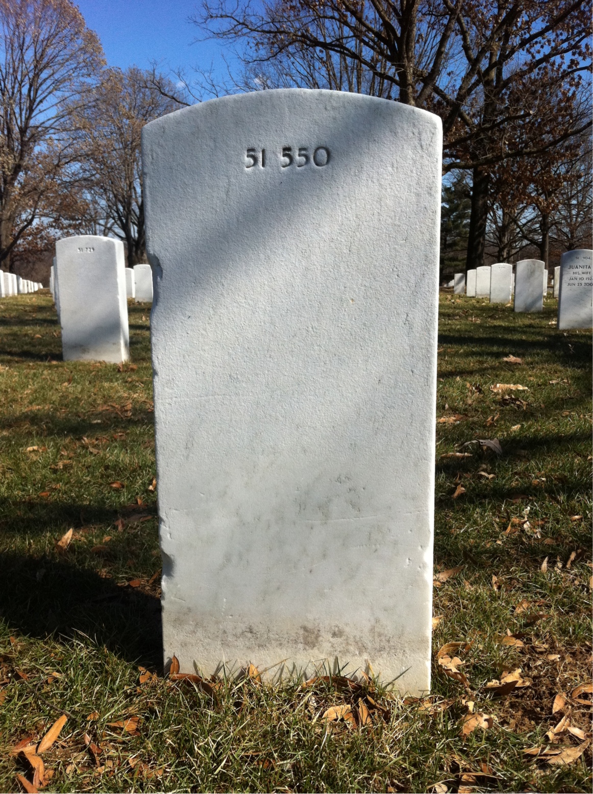 Back of headstone — William Applegate