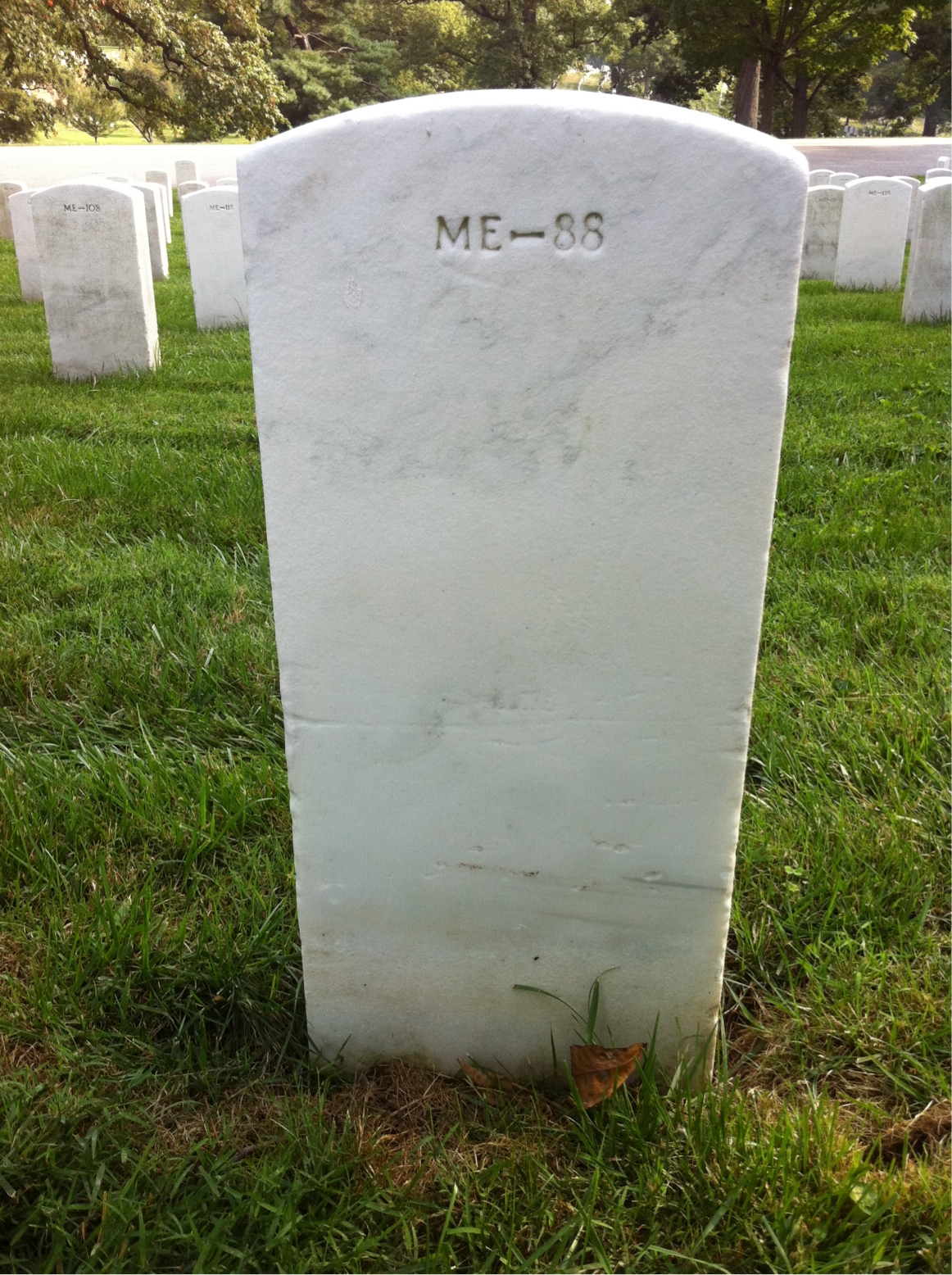 Back of headstone — Alfred Abeles