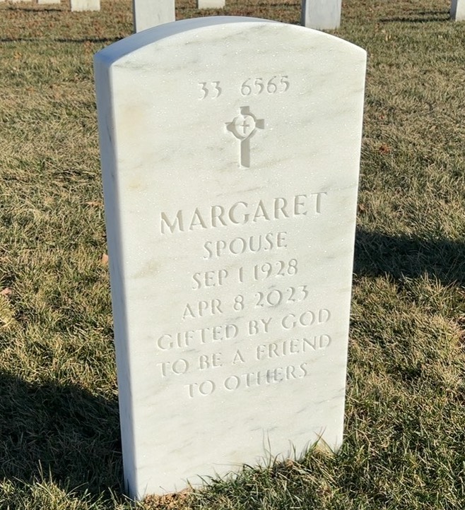 Back of headstone — Louis Boehm