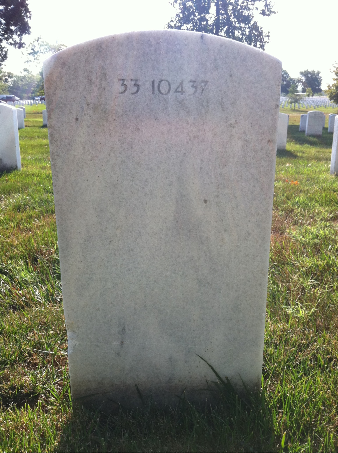 Back of headstone — Yvonne Boisvert