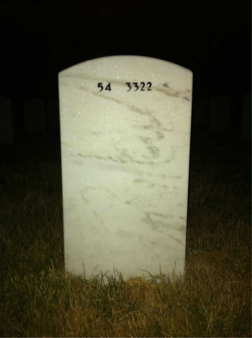 Back of headstone — Joseph Breen
