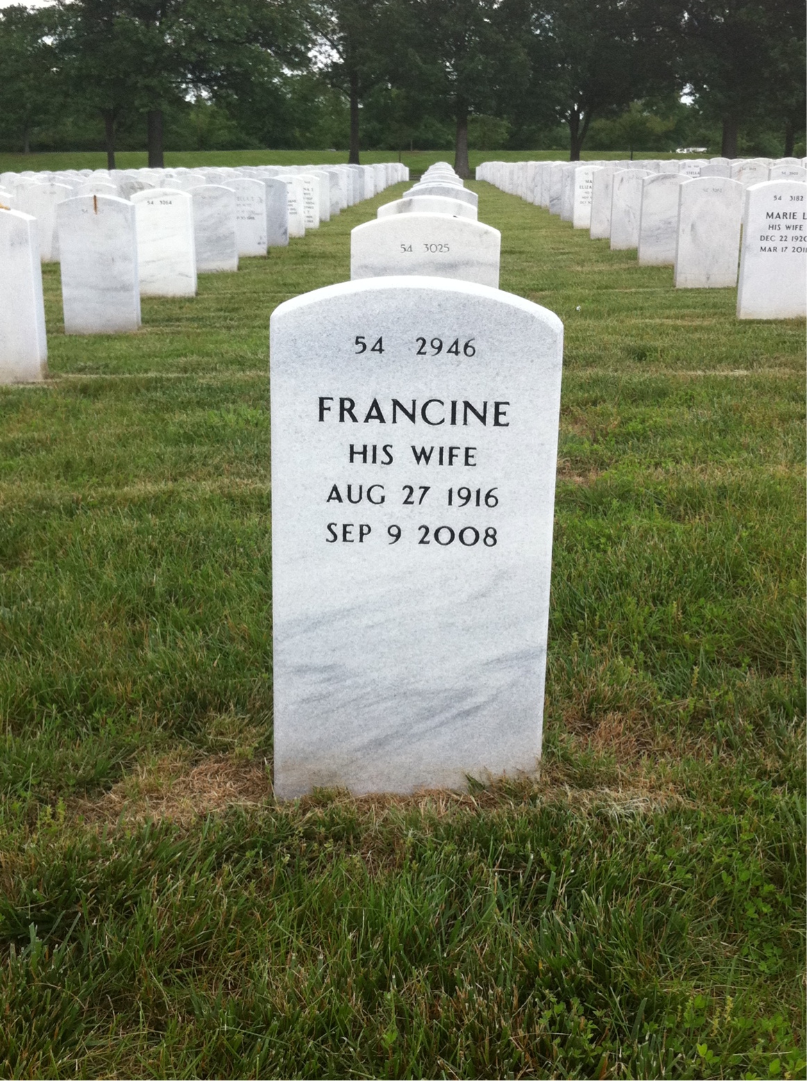Back of headstone — Kenneth Shaw