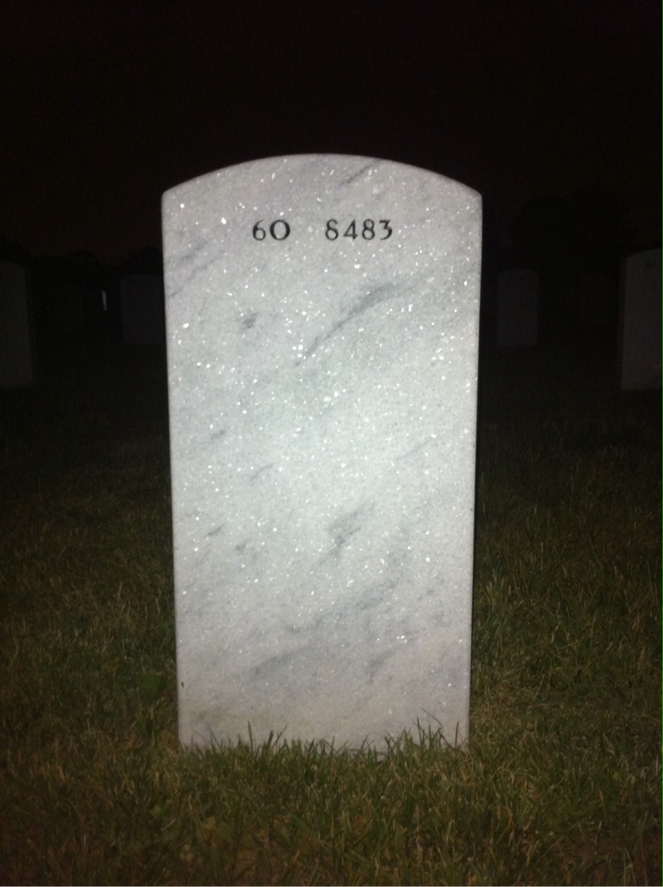 Back of headstone — Howard Enoch