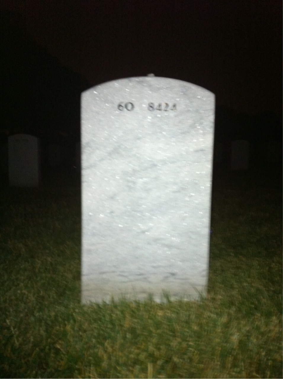 Back of headstone — Eric Kavanagh