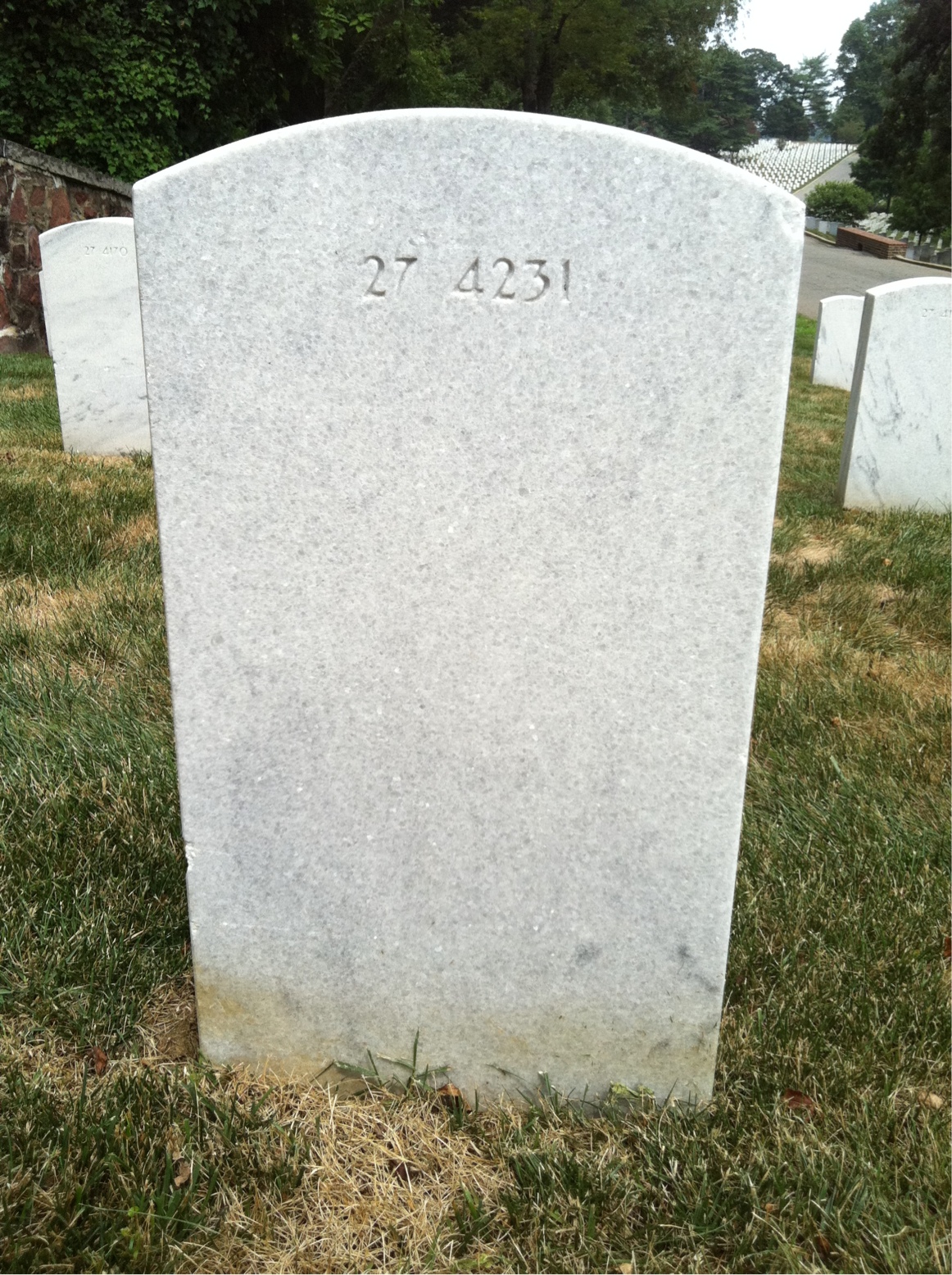 Back of headstone — Page Moore