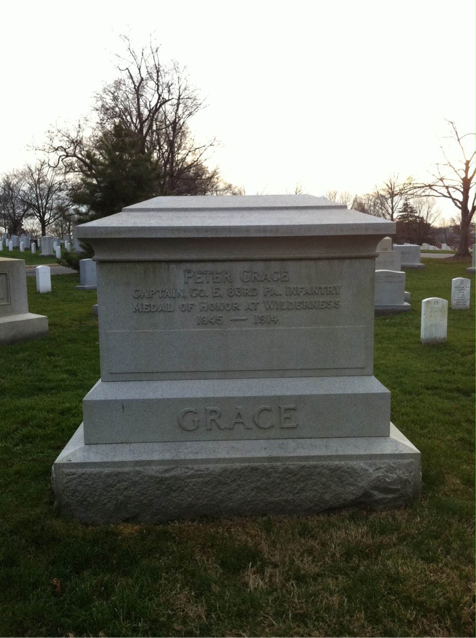 Headstone of Peter Grace