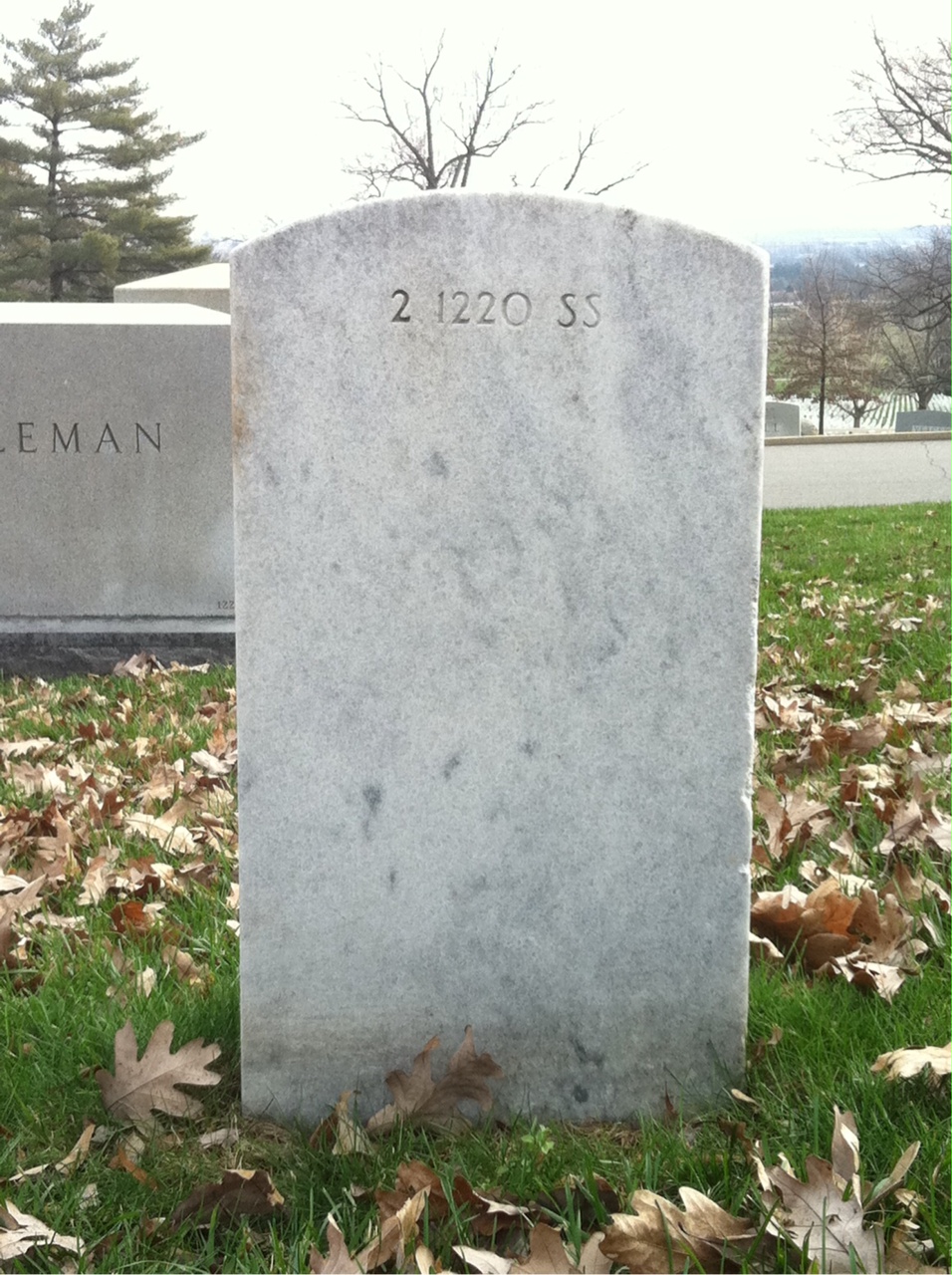 Back of headstone — Provost Babin
