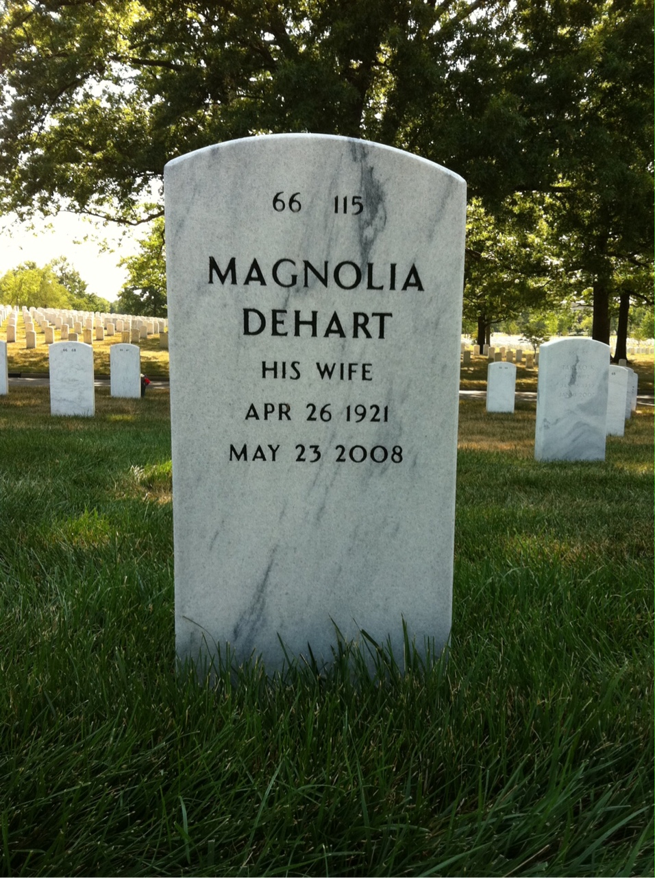 Back of headstone — Robert Terry
