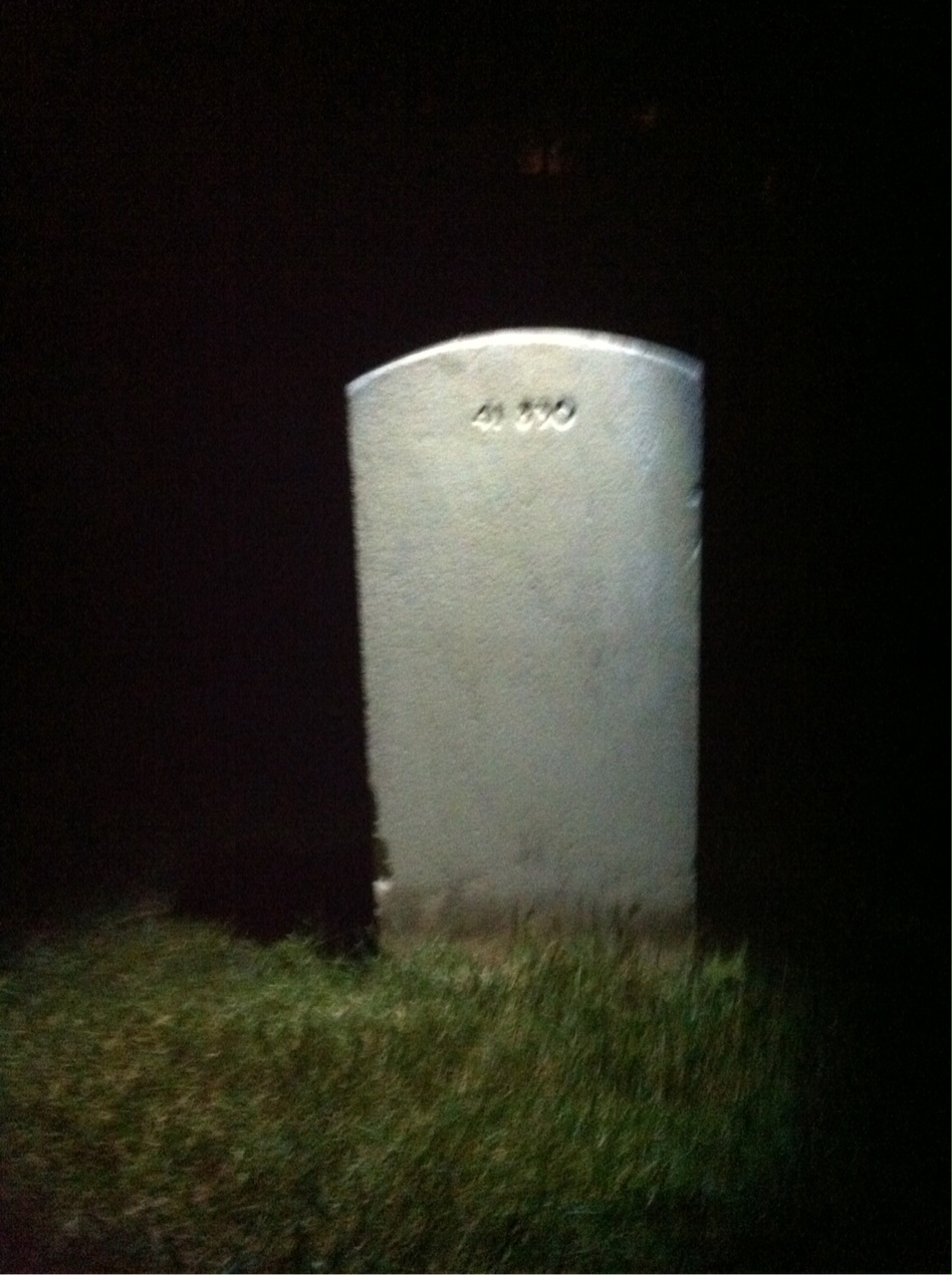 Back of headstone — Earl Ahmay