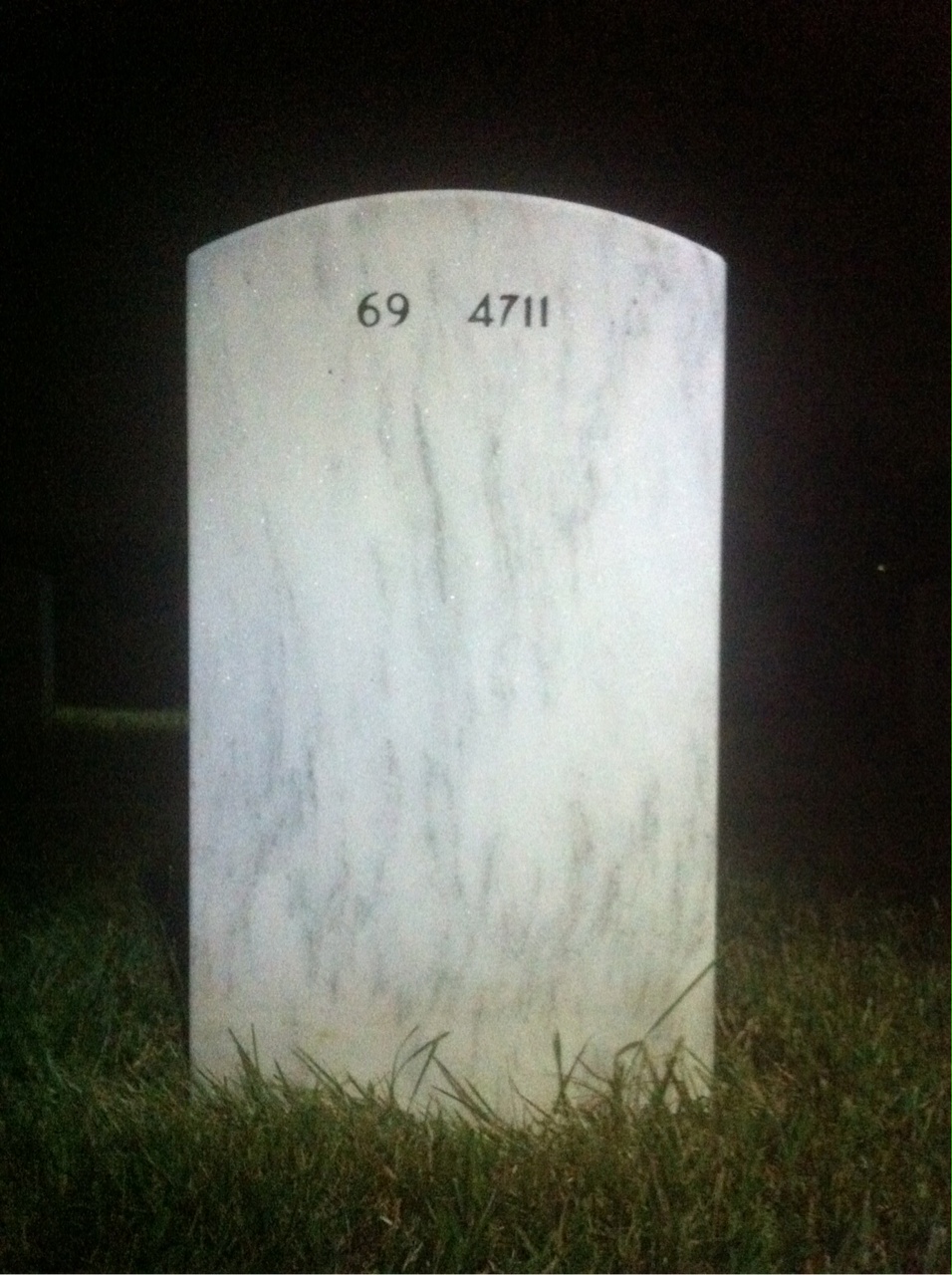 Back of headstone — Robert Breen
