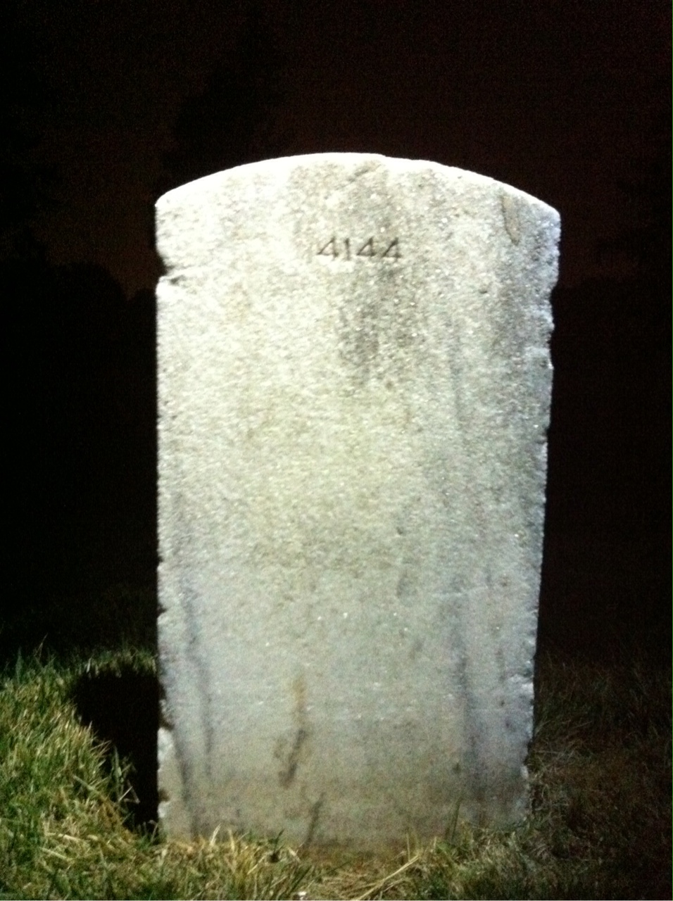 Back of headstone — Thomas Allen