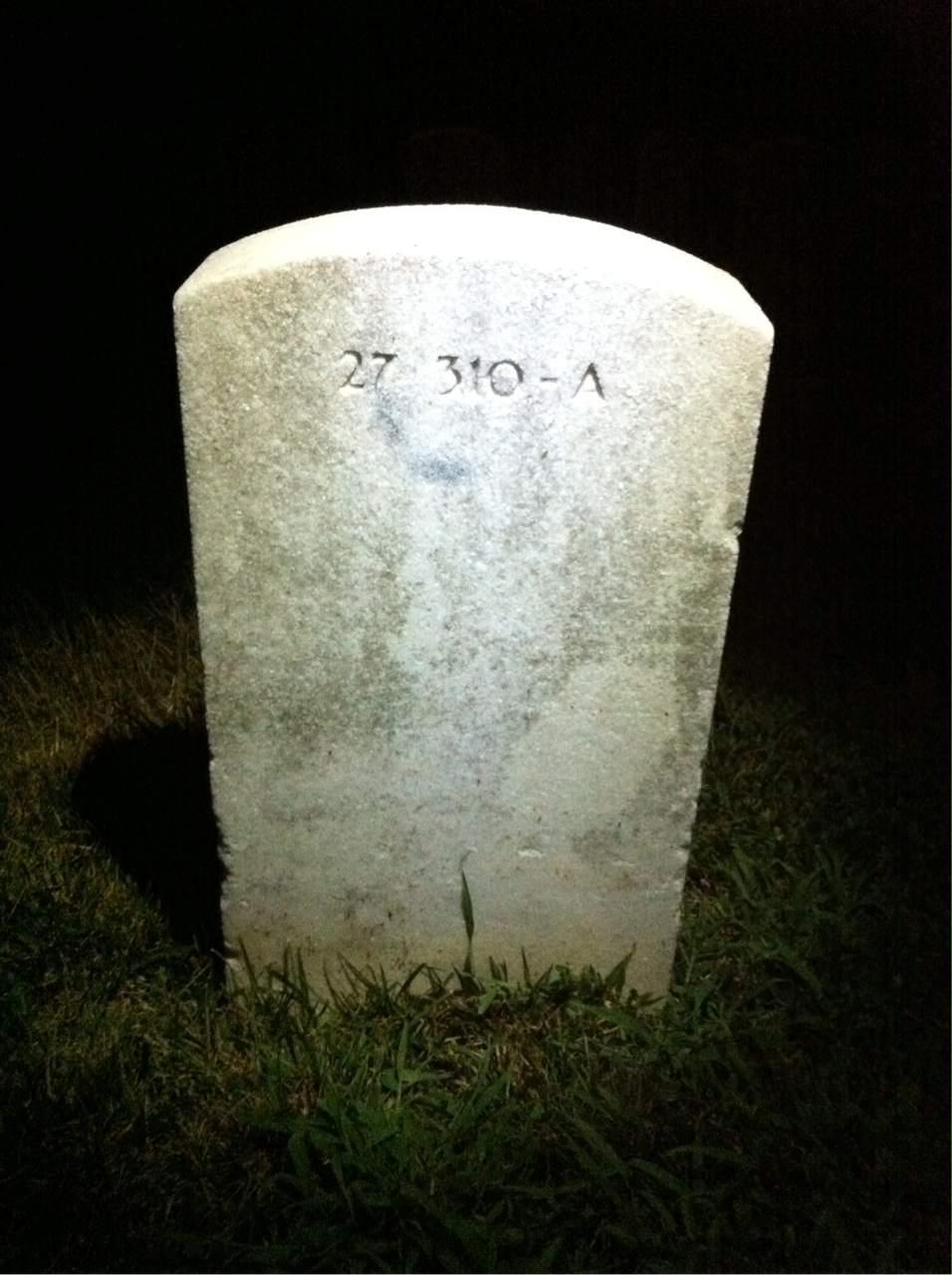 Back of headstone — Joseph Morgan