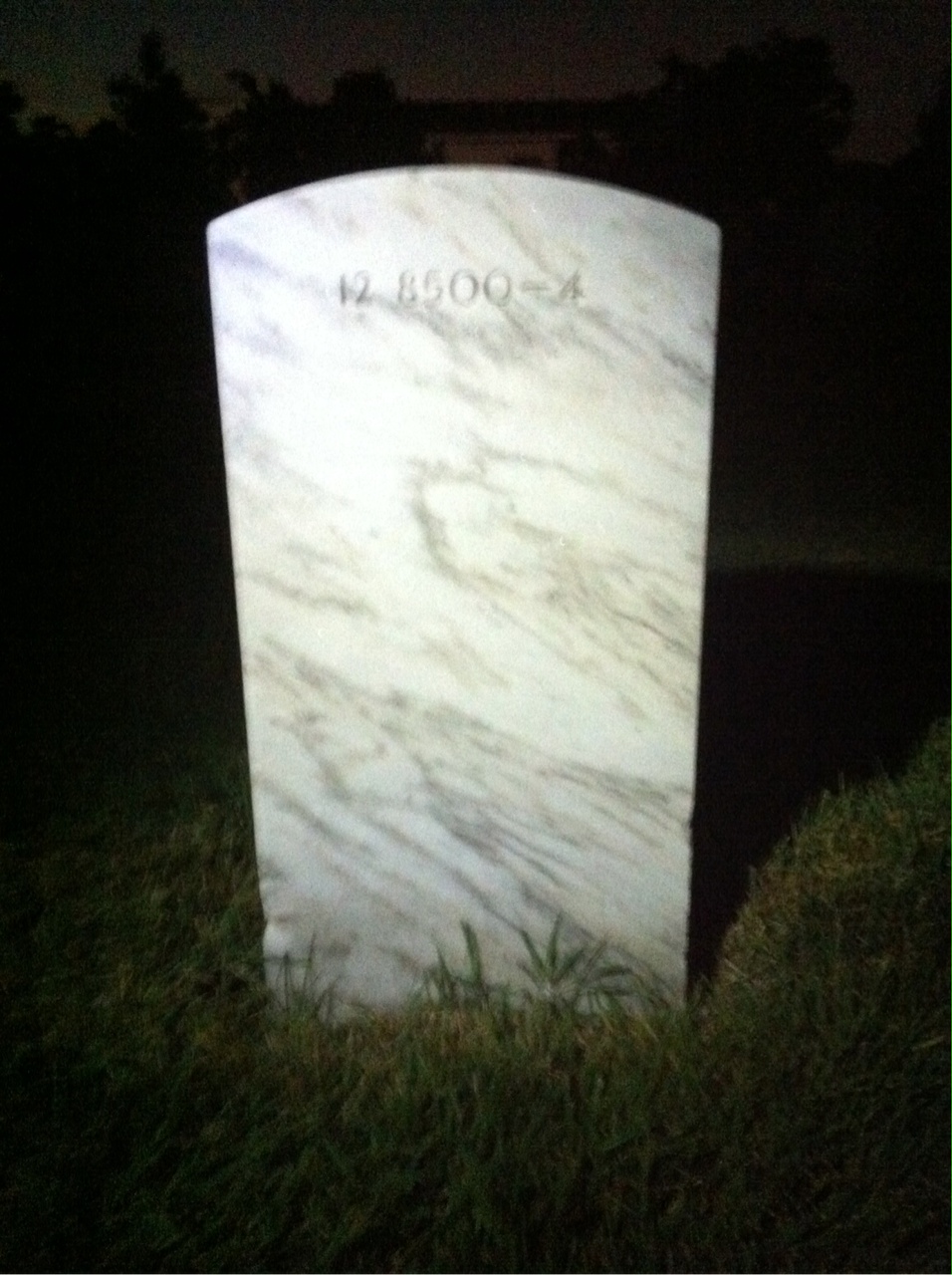 Back of headstone — Edward Moore
