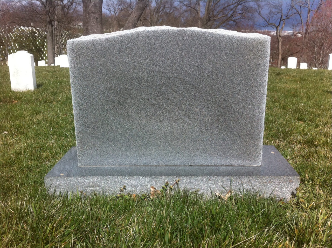 Back of headstone — William Edward Tilley