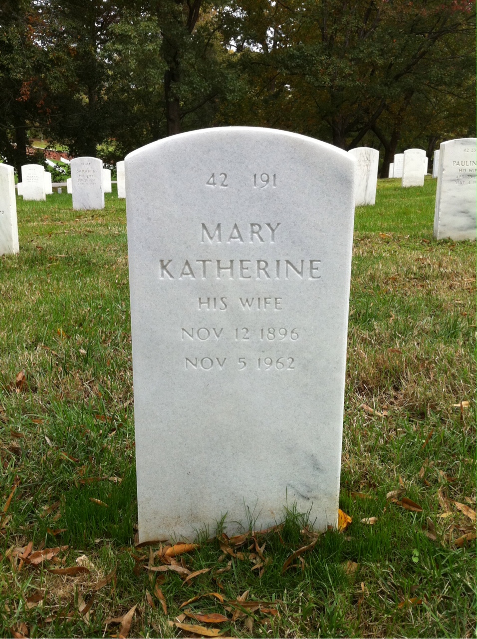 Back of headstone — Gilbert Crim
