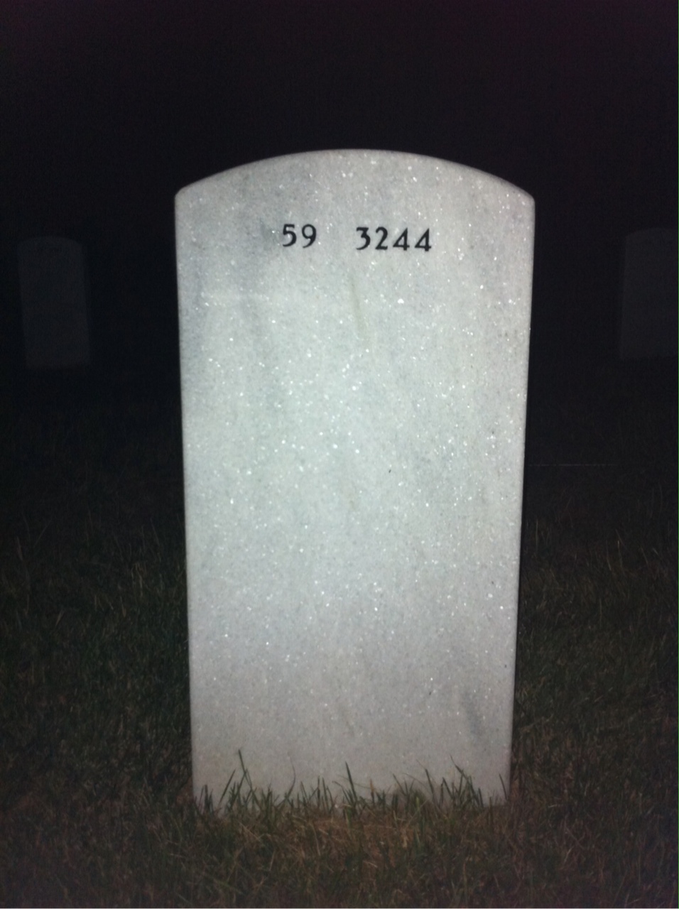Back of headstone — Ellsworth Doughty