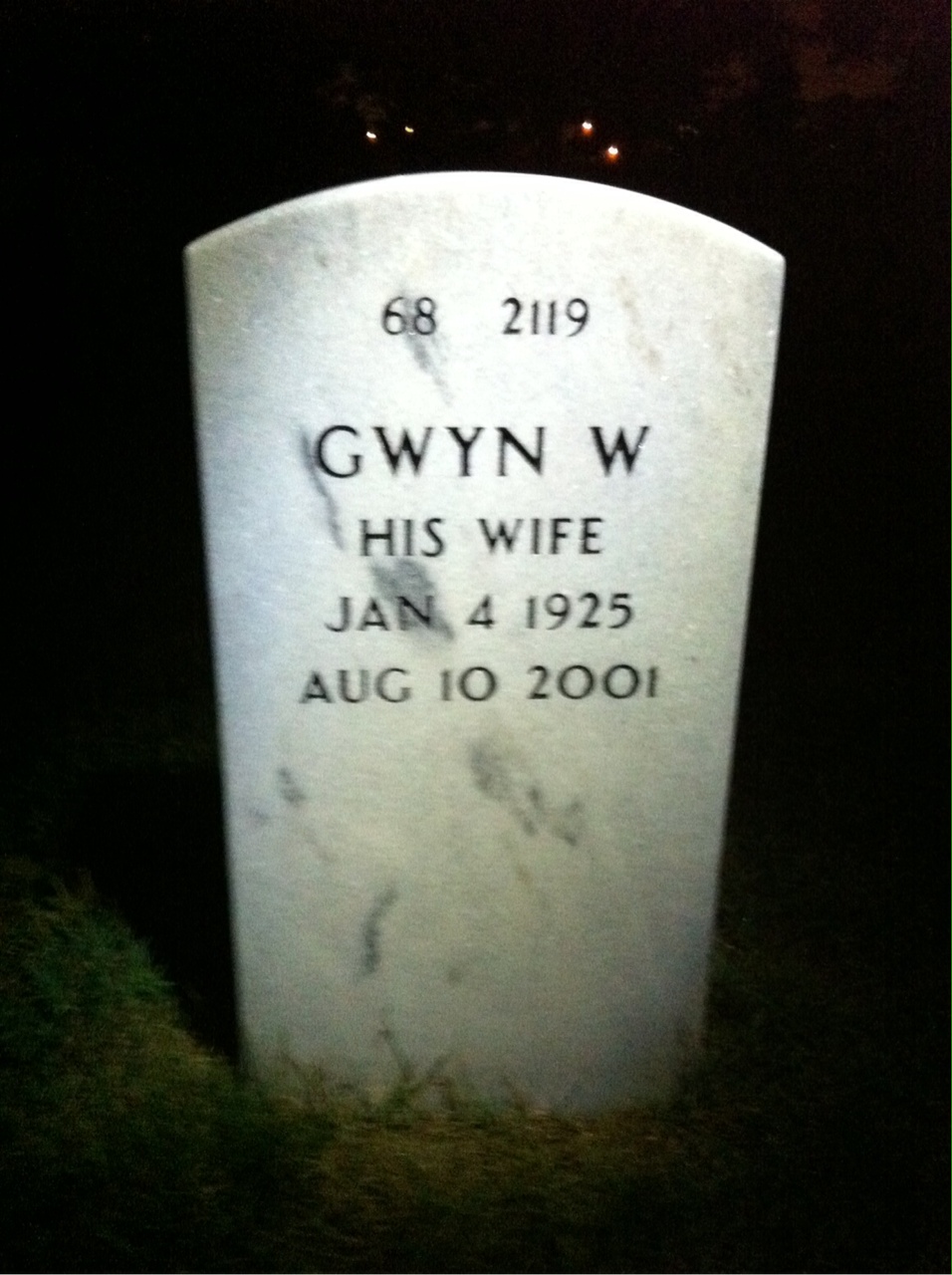 Back of headstone — Adolph Stecher