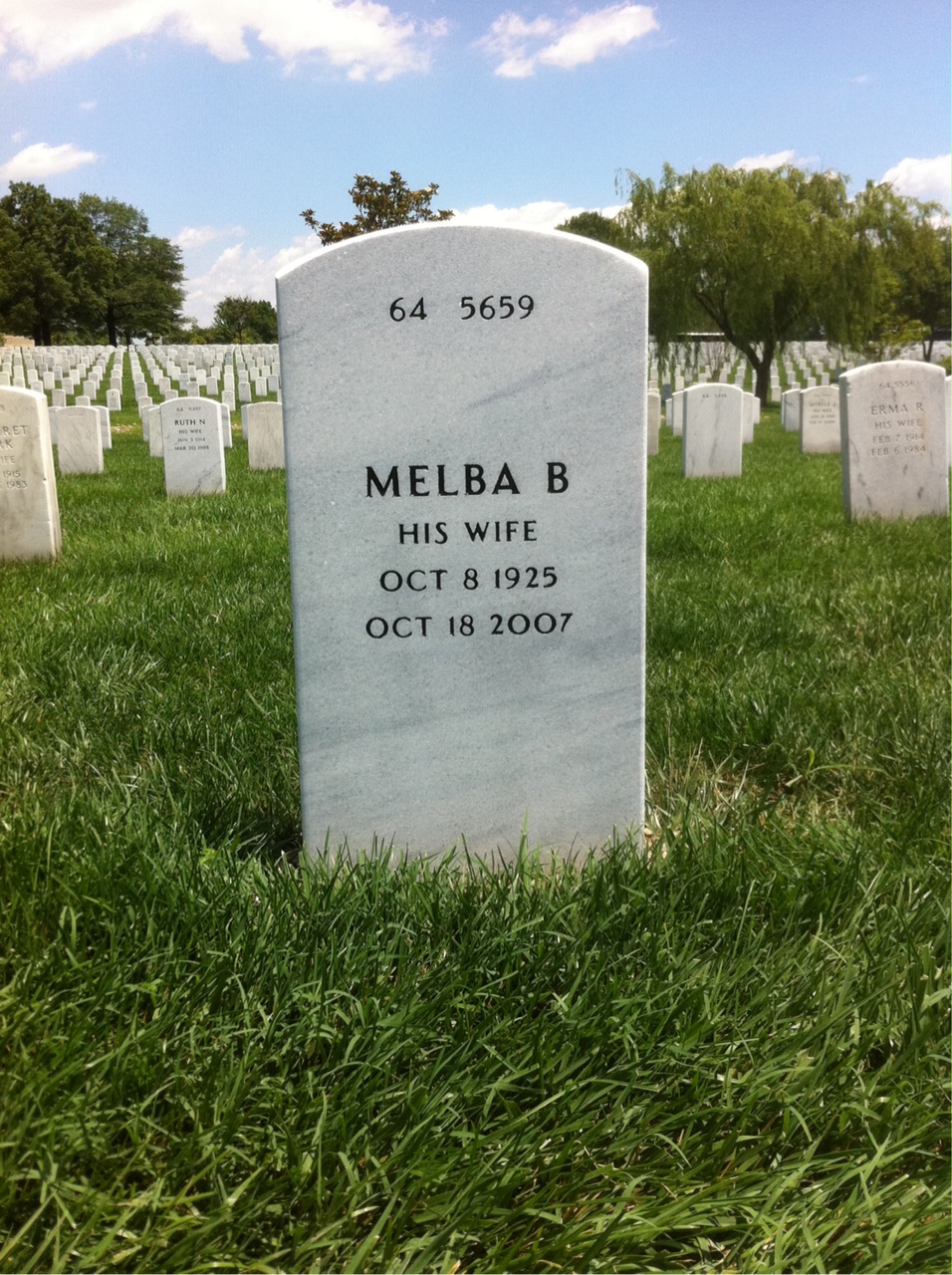 Back of headstone — William Boiler