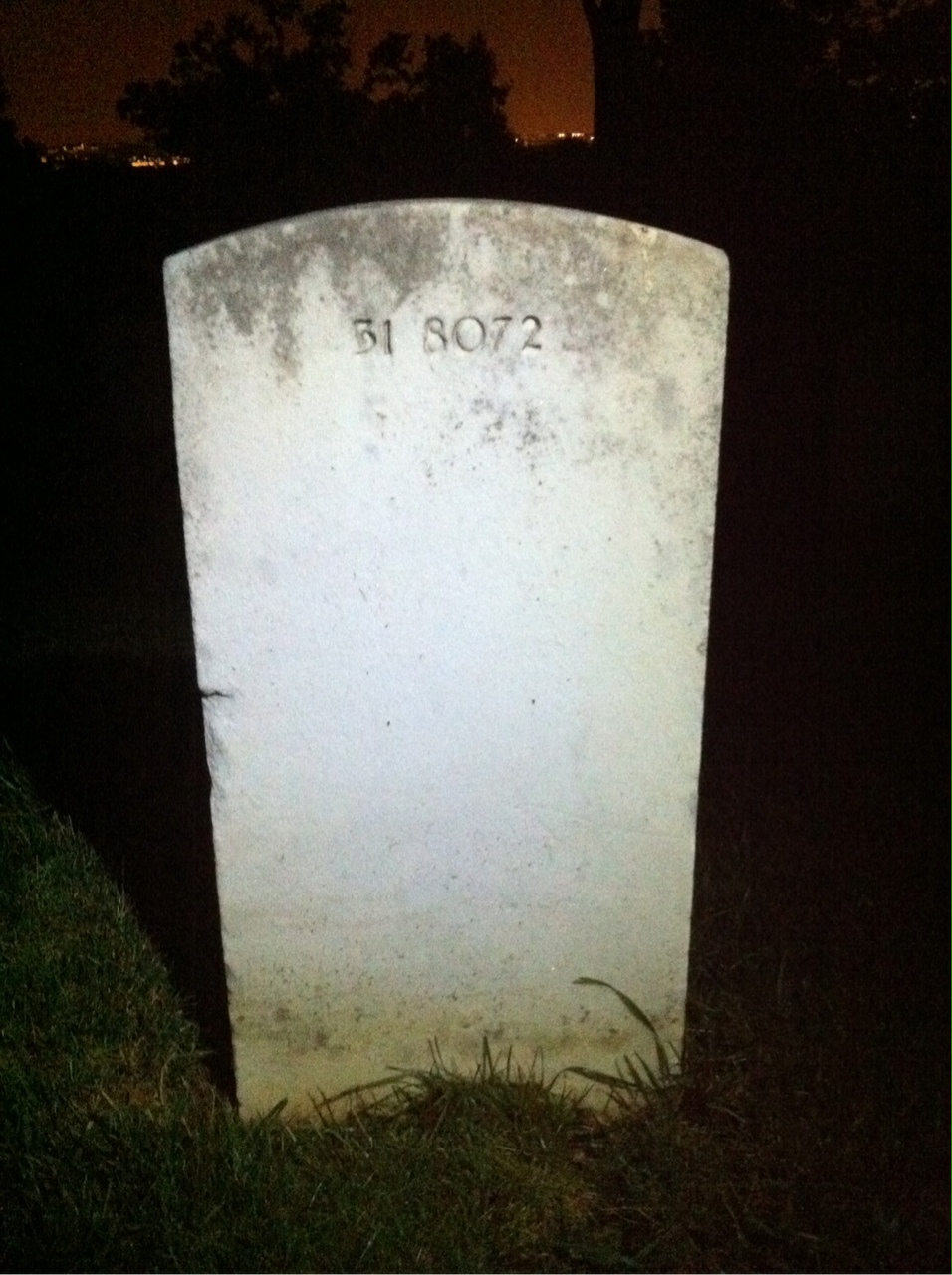 Back of headstone — Anna Balderson
