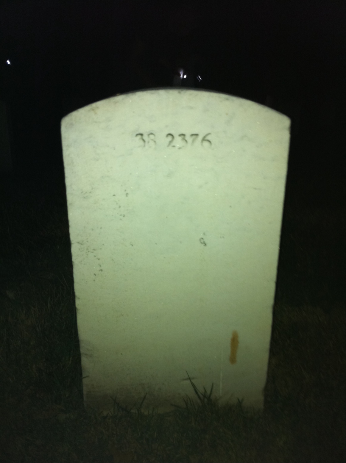Back of headstone — William Murphy