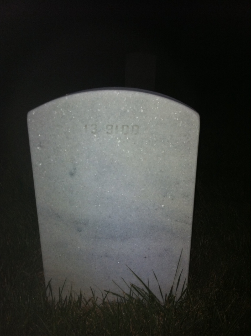 Back of headstone — Wilson Ames